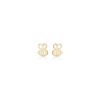 Brinco Infantil Abelha em Ouro Amarelo 18k