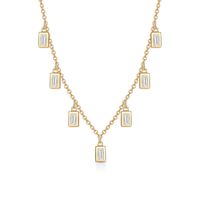 Colar Cravejado em Prata 925 com Banho de Ouro Amarelo 18k