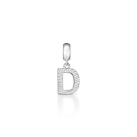 Charm Letra D em Prata 925