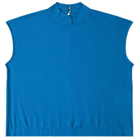 Blusa feminina gola alta azul