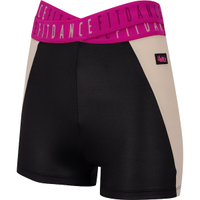 Short Feminino Fit Dance Transpassado Recortado