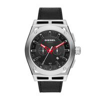 Relogio Diesel Masculino em Couro Preto