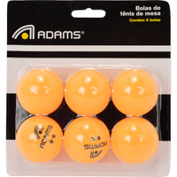 Kit de Bola de Tênis de Mesa Adams 6 Unidades