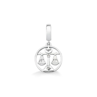 Charm Libra Cravejado em Prata 925