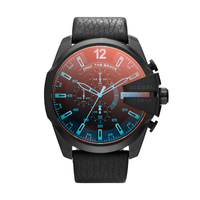 Relogio Diesel Masculino em Couro Preto
