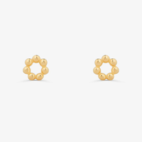 Brinco Círculo em Prata 925 com Banho de Ouro Amarelo 18K