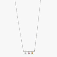 Colar Trio Cravejado em Prata 925