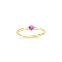 Anel Cravejado em Prata 925 com Banho de Ouro Amarelo 18k