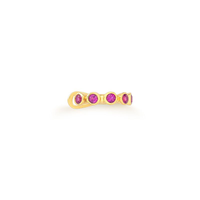 Piercing Cravejado em Prata 925 com Banho de Ouro Amarelo 18k