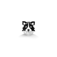Charm Border Collie em Prata 925