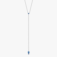 Colar Gravata com Topázio Azul em Prata 925