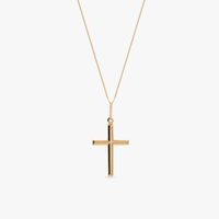 Pingente Cruz em Ouro Amarelo 18k