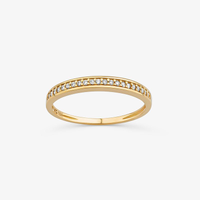 Anel em Ouro Amarelo com Diamante