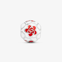 Charm Flores em Prata 925