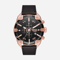 Relogio Diesel Masculino em Couro Preto