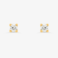 Brinco Solitário em Ouro Amarelo com Diamante