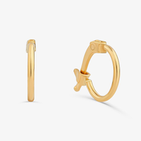 Brinco Argola em Ouro Amarelo 18k - 7mm