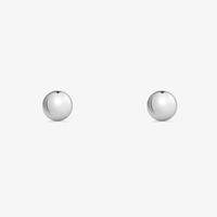Brinco Esfera em Ouro Branco 18k - 6 mm