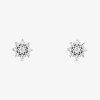 Brinco com Diamantes em Ouro Branco 18k