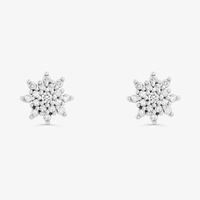 Brinco com Diamantes em Ouro Branco 18k