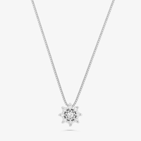 Pingente com Diamantes em Ouro Branco 18k