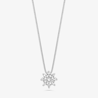 Pingente com Diamantes em Ouro Branco 18k