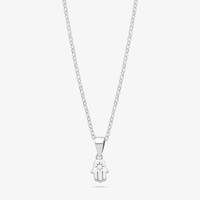 Colar Hamsa Cravejado em Prata 925