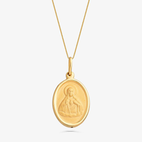 Pingente Nossa Senhora das Graças em Prata 925 com Banho de Ouro Amarelo 18k