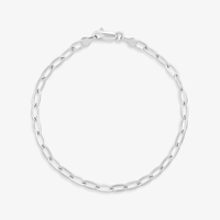 Pulseira Malha Elos em Prata 925 - 23 cm
