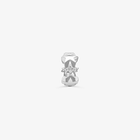 Charm Separador Estrelas Cravejado em Prata 925