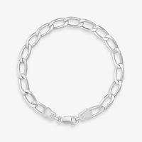 Pulseira Malha Elos em Prata 925 - 23 cm
