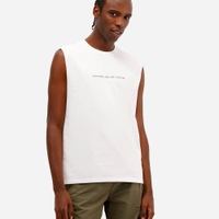 Regata machão masculina estampada off white