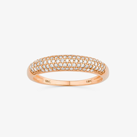 Anel com Diamante em Ouro Rosé 18k