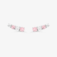 Brinco Ear Cuff Cravejado em Prata 925
