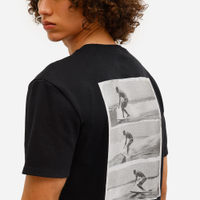 Camiseta masculina suedine photoprint costas preta