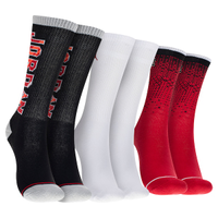 Kit Meia Infantil Nike Jordan Customized Crew 3 pares