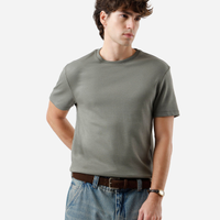 Camiseta masculina de algodão peruano slim fit verde