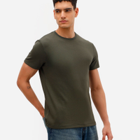 Camiseta slim de algodão peruano bold verde