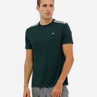 Camiseta masculina com listras verde
