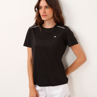 Blusa com reflexivo nos ombros esportiva preta