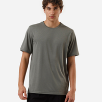 Camiseta masculina quadriculada esportiva verde