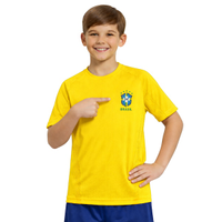 Camiseta da Seleção do Brasil CBF 26/27 Penta Seamless Infantil