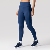 Calça Legging Feminina Oxer Textura New Média Compressão Cós Médio