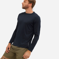 Camiseta esportiva com proteção uv preta