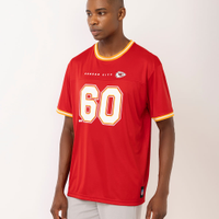 Camiseta masculina oversized nfl chiefs vermelha