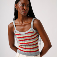Blusa de tricot listrada com lurex mindset colorida