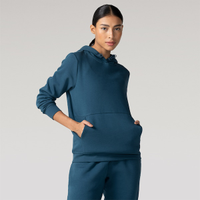 Blusa de Moletom Feminina Oxer com Capuz Canguru