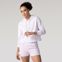 BLUSAO ASICS CROPPED COM CAPUZ E FLEECE