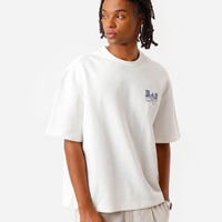 Camiseta box fit masculina com algodão estampada off white