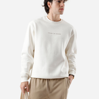 Blusão masculino de moletom photoprint off white